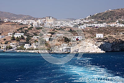 Kimolos Island View from the Sea Stock Photo