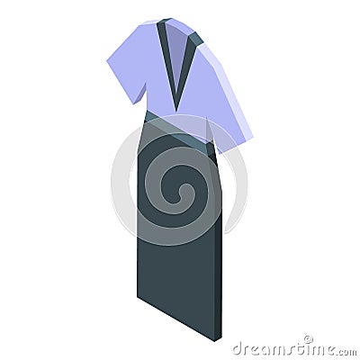 Kimono samurai icon, isometric style Vector Illustration