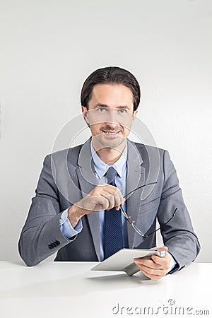 The kind businessman Stock Photo