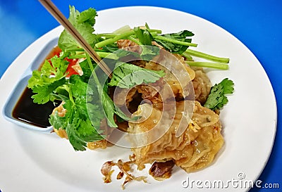 Kind Of Chinese Snacks. Chinese Steamed Dim Sum On P Stock Photo