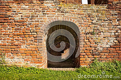 A kind of doorway at the ruin castle Teylingen Sassenheim Stock Photo