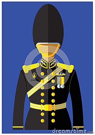 A kind of navy uniform Vector Illustration