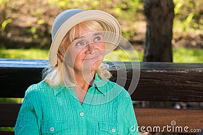 Kind senior woman. Stock Photo