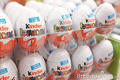 Kinder eggs Editorial Stock Photo