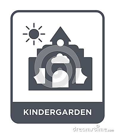 kindergarden icon in trendy design style. kindergarden icon isolated on white background. kindergarden vector icon simple and Vector Illustration