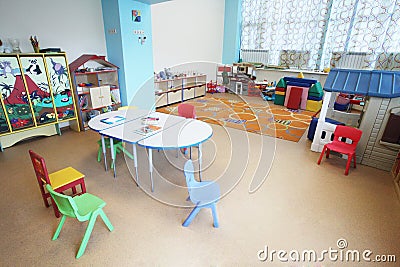 Kindergarten Preschool Classroom Interior Editorial Stock Photo