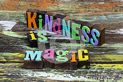 Kindness magic help others kind people love lifestyle Stock Photo