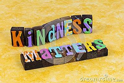 Kindness matters make difference help others feed homeless Stock Photo