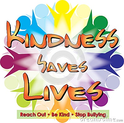 Kindness Saves Lives Stock Photo