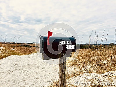 Kindred Spirit Mailbox, North Carolina Editorial Stock Photo