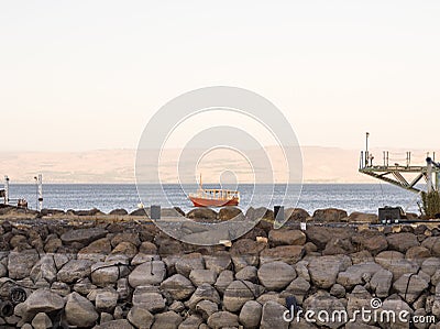 Kineret lake, Israel . Stock Photo