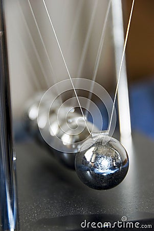 Kinetic pendulum Stock Photo
