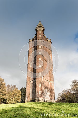 King Alfred`s Tower, Stourhead, Wiltshire Editorial Stock Photo