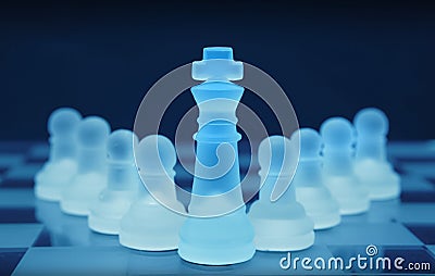 Team leader teamwork Chess Stock Photo