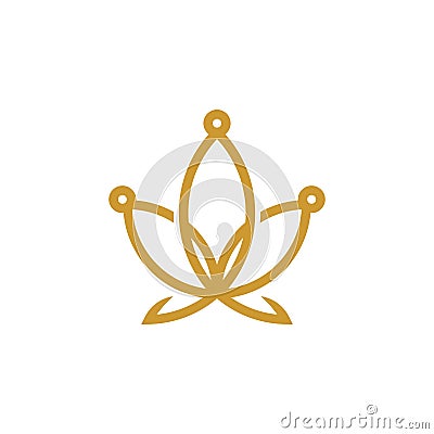 King Cannabis logo design inspiration, Cannabis crown logo design inspiration Vector Illustration