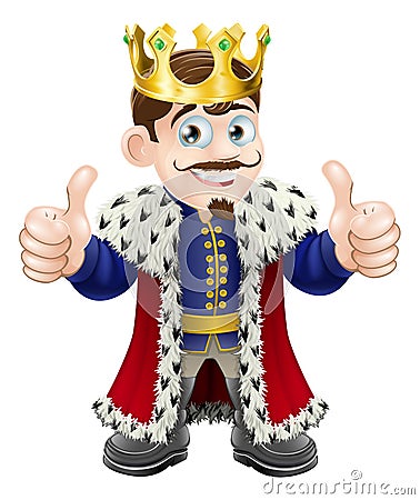 King cartoon Vector Illustration