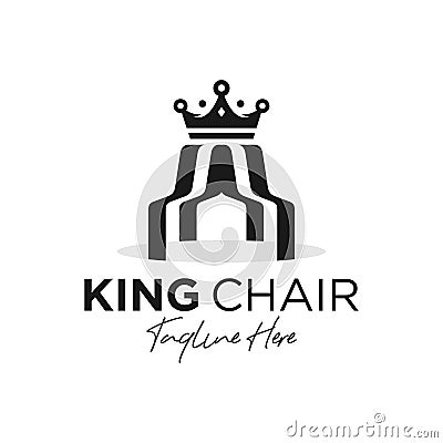 King chair inspiration illustration logo Vector Illustration