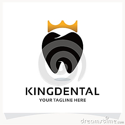 King Dental Logo Design Template Inspiration Vector Illustration