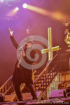 King Diamond live 2016 Editorial Stock Photo