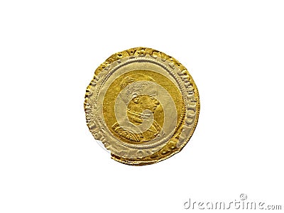 King Edward VI 1547- 1553 Gold Half Sovereign Coin Stock Photo