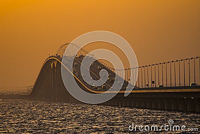 King Fahd causeway Stock Photo