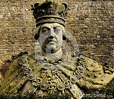 King George III statue Stock Photo