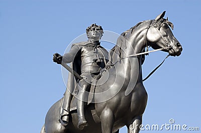King George IV Statue Editorial Stock Photo