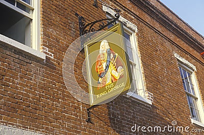 The King George Pub in Historic Charleston, SC Editorial Stock Photo