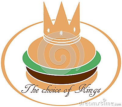 King hamburger Stock Photo