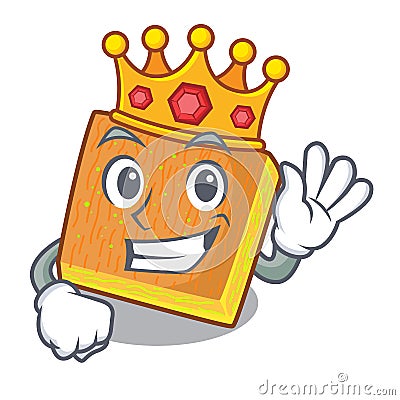 King kunafa was isolated from the mascot Vector Illustration
