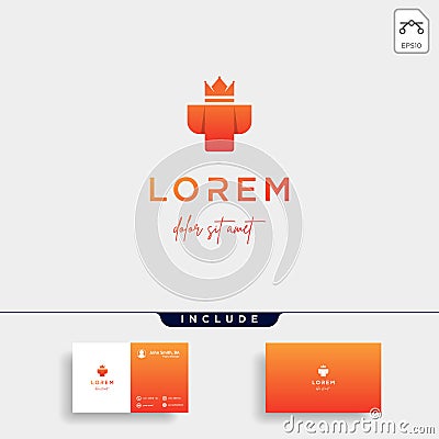 king medical logo design health icon Vector Illustration