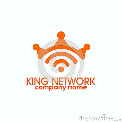 King network exclusive logo Vector Illustration