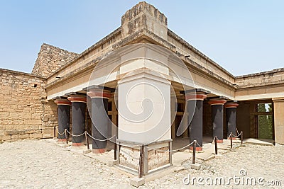 King palace of Knossos Stock Photo