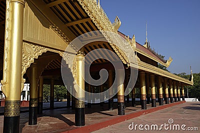 King Palace in Mandalay, Myanmar (Burma) Stock Photo