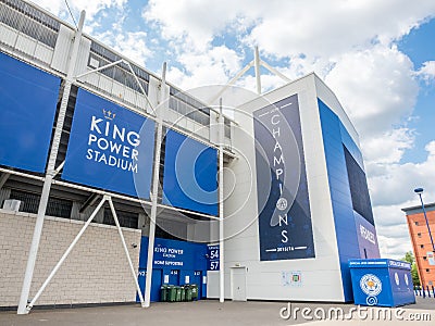 King Power Stadium at Leicester city, England Editorial Stock Photo