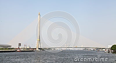 King Rama VIII bridge Stock Photo