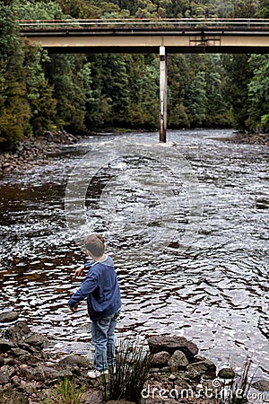 King River Tasmania Stock Photo