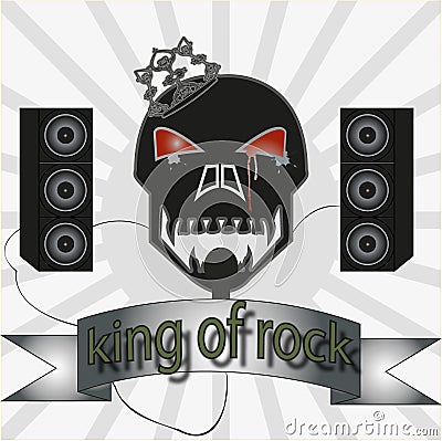 King of rock Stock Photo