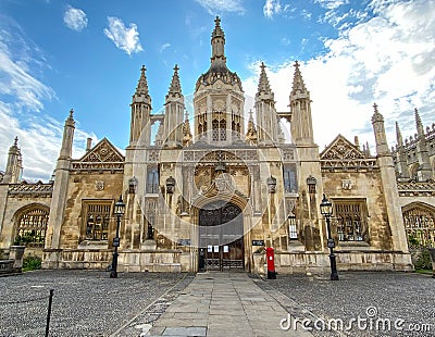 King`s College, Cambridge, United Kingdom Editorial Stock Photo