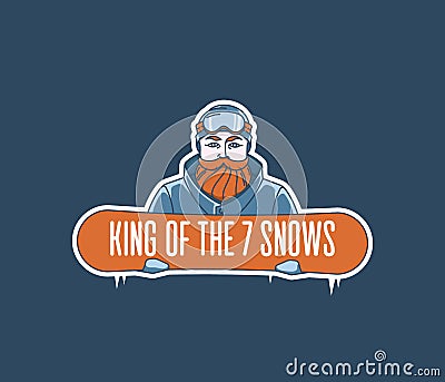 King of the seven snows Vector Illustration