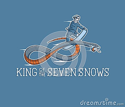 King of the seven snows Vector Illustration