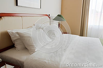 King size Bed Stock Photo