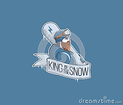 King of the snow Stock Photo