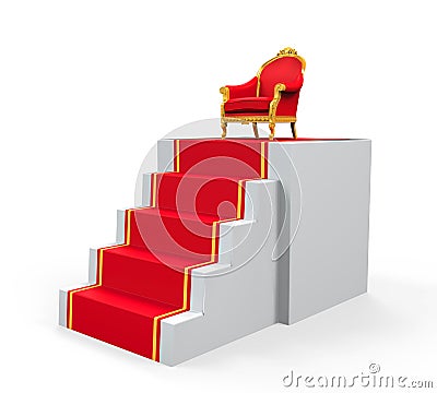 King Throne Chair Stock Photo