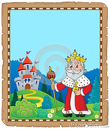 King topic parchment 2 Vector Illustration