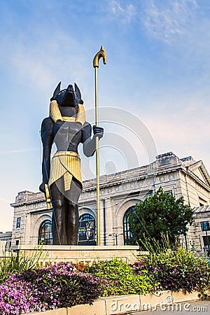 King Tut statue Editorial Stock Photo