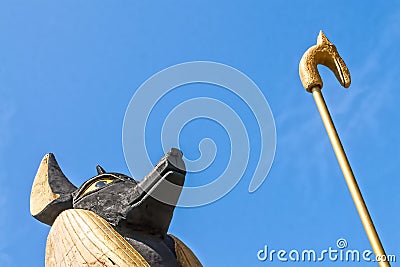 King Tut statue Stock Photo