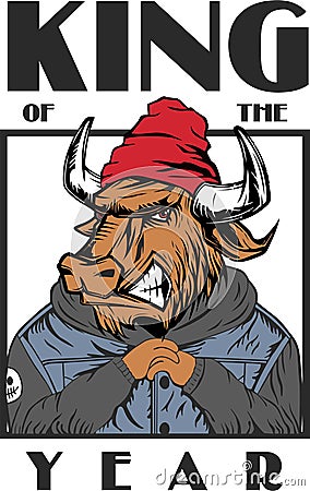 King of the year bull. Stock Photo
