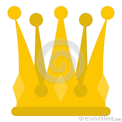 Kingly crown icon isolated Vector Illustration