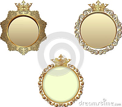 Kingly frame Vector Illustration